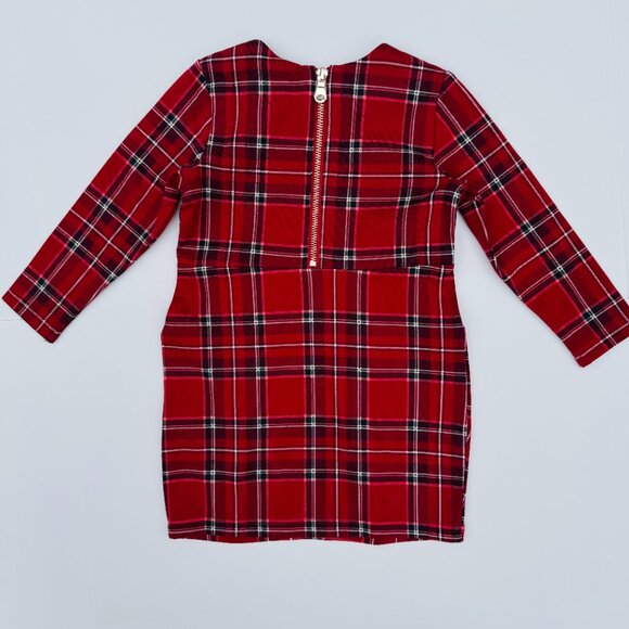 H&M Holiday Dress | Classic Red & Green Plaid | Long Sleeve | 2T - Picture 2 of 4